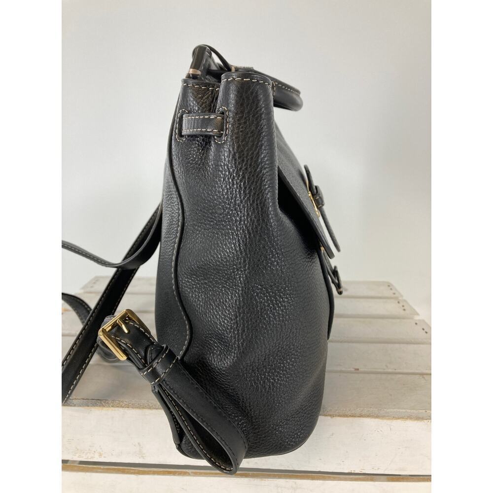 MICHAEL KORS, MEDIUM BLACK PEBBLED LEATHER BACKPACK - Picture 3 of 16